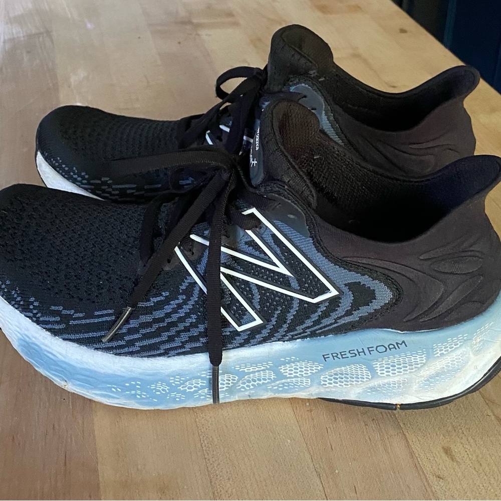 New Balance Black and Blue Athletic Shoes